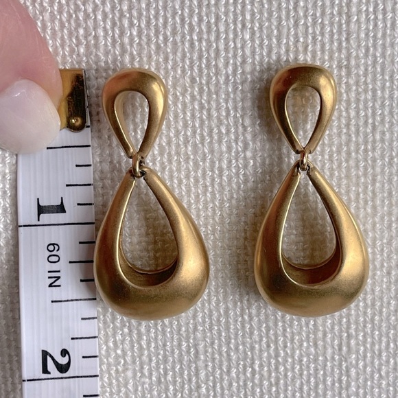 Trina Turk Gold Rush Double Teardrop Earrings - Picture 3 of 6